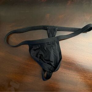 Men's Black Thong